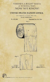 Show product details for Toilet Paper Patent Poster